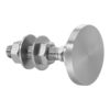 Swivel fitting for structural bolted glass - ø60 mm - for UV / TSSA bomding rotule to glass
