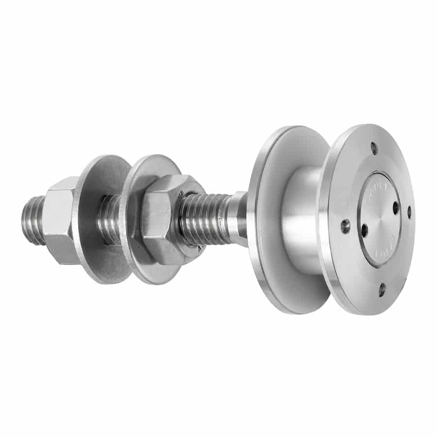 Swivel fitting - rotule - for structural bolted glass - Non-Flush Cylindrical Head - ø50 mm - for installation from the outside - technical evaluation