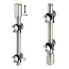 Stainless steel 304 half-bar system for glass pivoting doors - easy mounting
