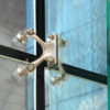 Swivel fitting - rotule - for structural bolted glass - for insulated glass - Fixed on the first glass layer - bomb blast resistant