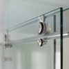Système de coulissants pour portes en verre - facile de pose pour portes en verre toutes hauteurs, sans imposte, sur mur ou sur verre