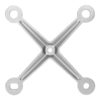 Spider Fitting - Stainless Steel AISI 316 for Point Fixed Architectural Glass - Technical evaluation - Seismic Option available - Faceted Design
