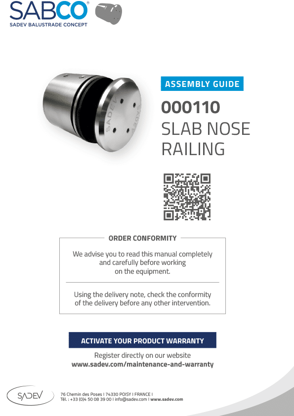 sadev assembly guide 000110 sadev slab nose glass railing2