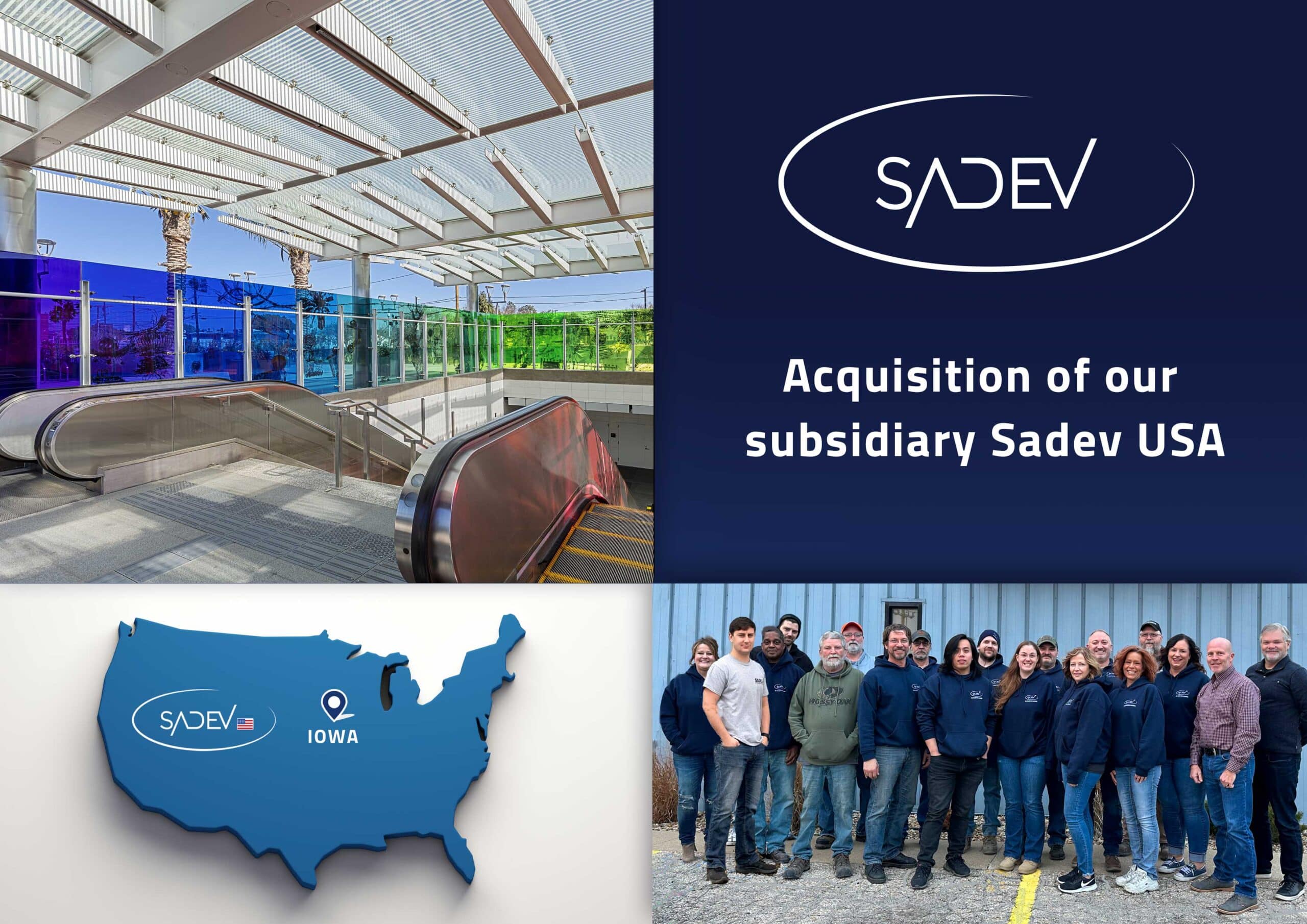 sadev acquires its subsididiary sadev usa