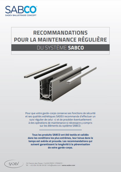 Recommandations pour la maintenance régulière du système SABCO